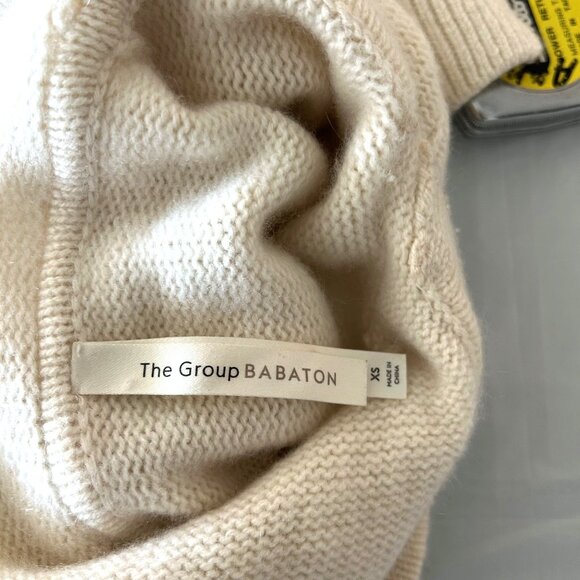 Babaton Ivory Cashmere Hoodie Sweater Sz XS - Picture 6 of 9